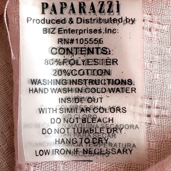 Paparazzi Pink Boho Embroidered Lightweight Tank Top Size M NWT - Picture 8 of 8